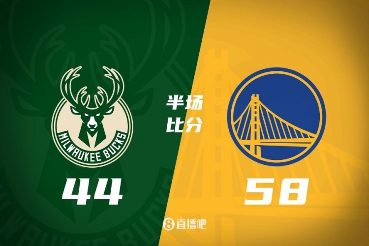  半場戰報-波杰姆斯基4中4 庫里缺戰 字母哥10+5 勇士58-44雄鹿