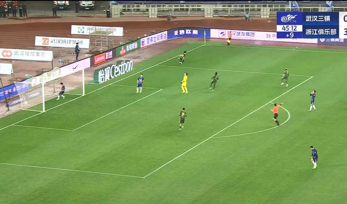  18歲王鈺棟中超處子球！三鎮后防白給，浙江半場4-0領先