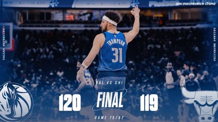  險勝公牛！獨行俠官方曬贏球海報 克萊成為封面人物