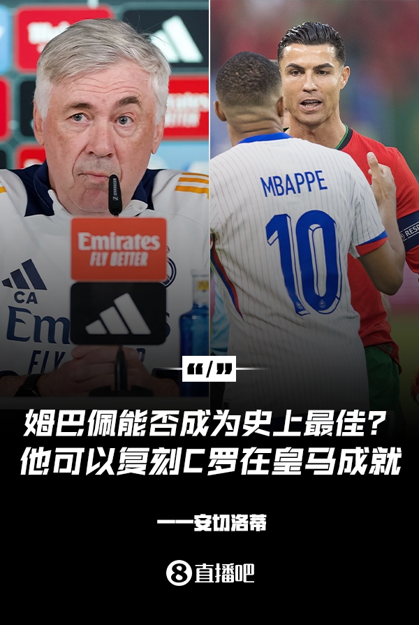  姆巴佩會成為史上最佳嗎？安帥：很難，他能實現C羅在皇馬的成就