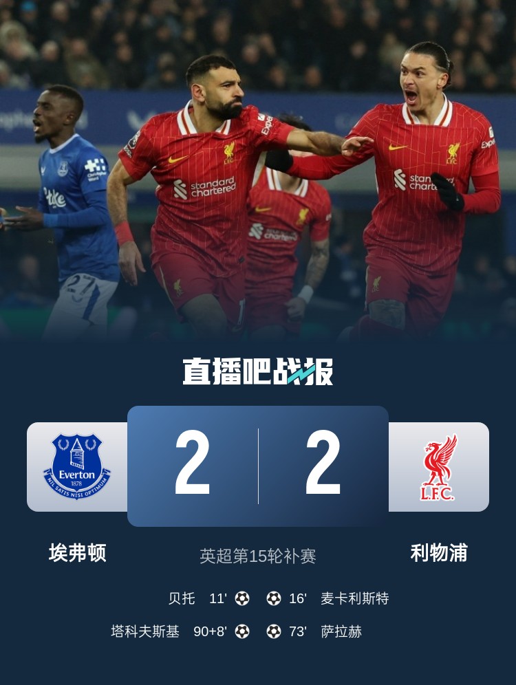  劉語熙評默西塞德德比：場面勝過比分，奧利弗又一次當“主角”